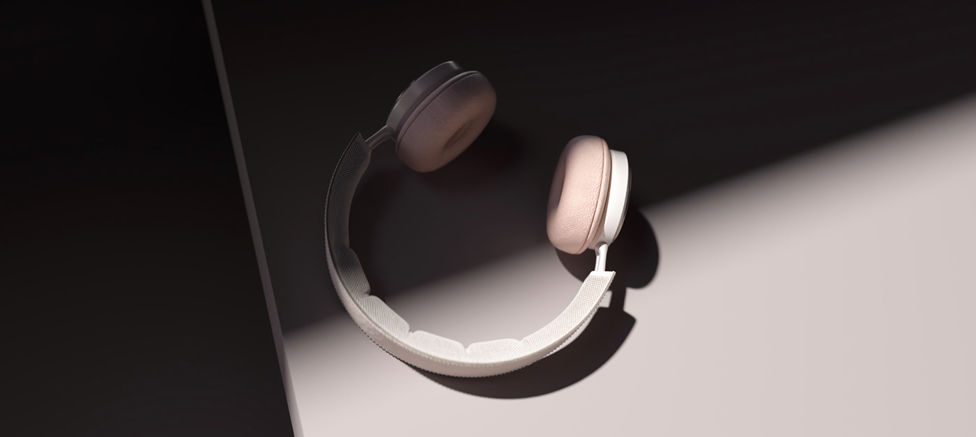 Advertising  Audio Bang&Olufsen BeoPlay Fashion  headphones product Style animation  CG