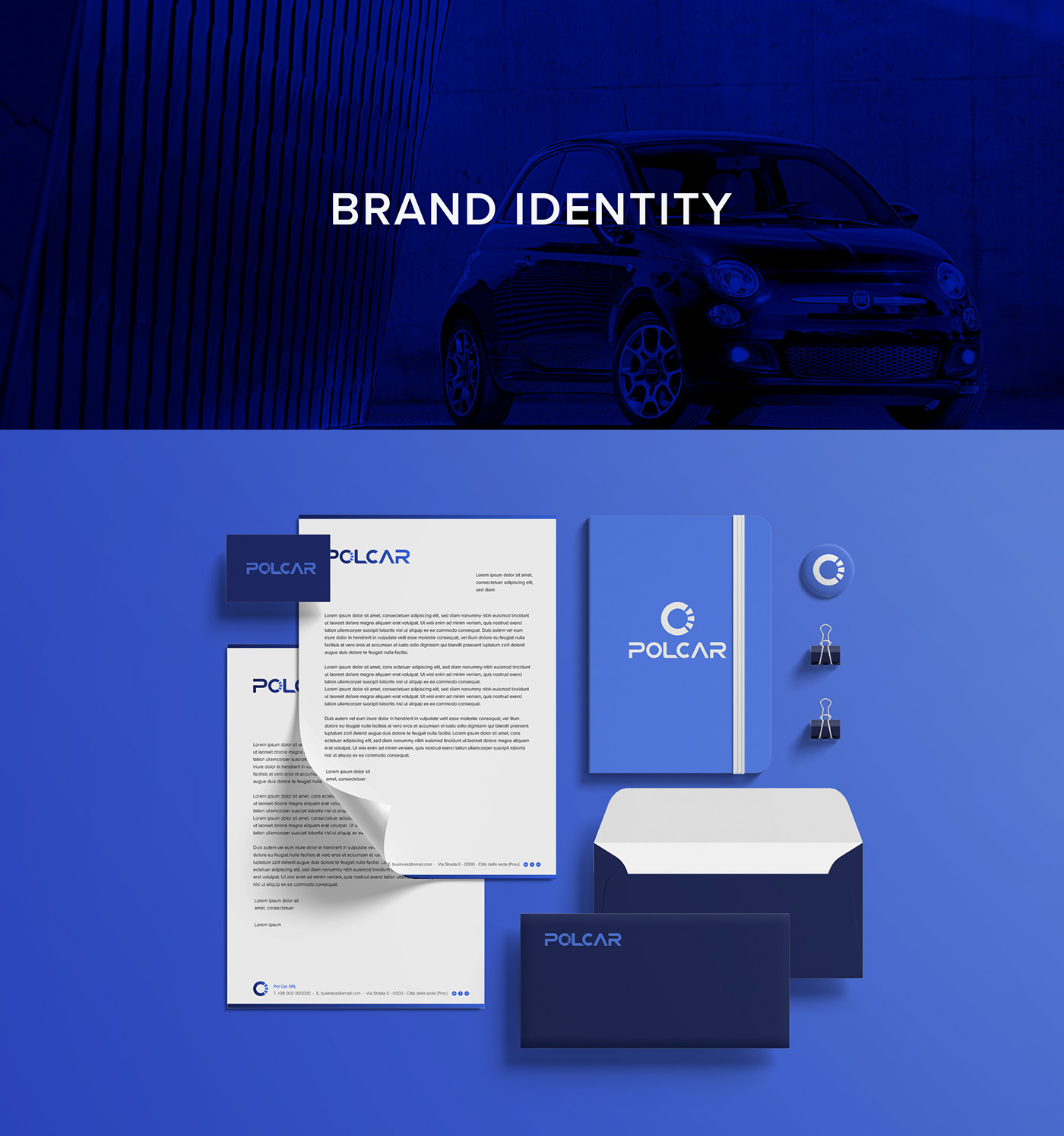 brand identity car dealer logo RESTYLING