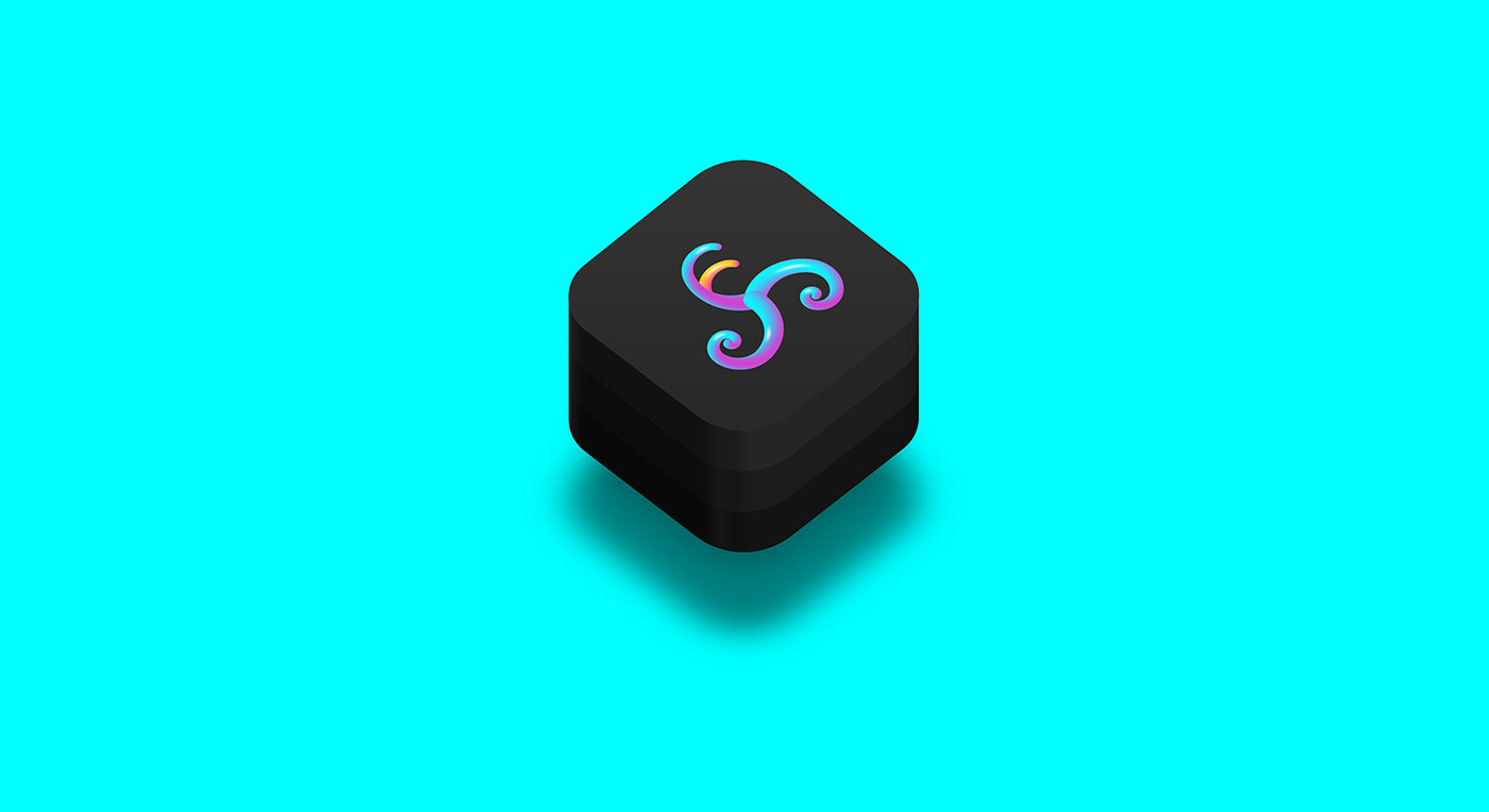 3D logo icon