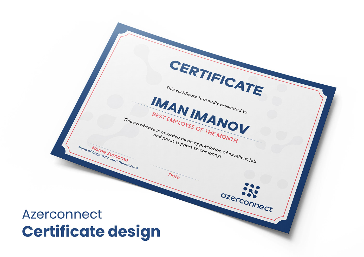 print Roll Up design certificate Graphic Designer brand identity branding  Technology HR business card