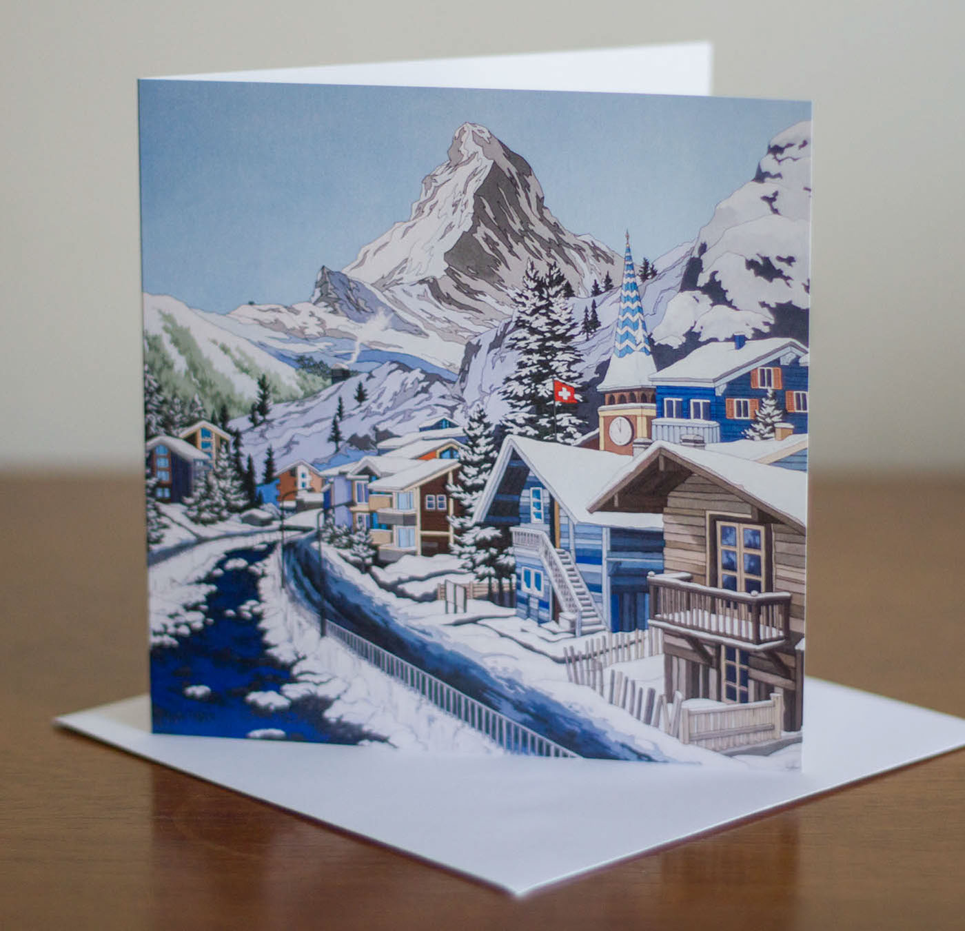 Adobe Portfolio zermatt swiss Switzerland Landscape snow artwork canvas