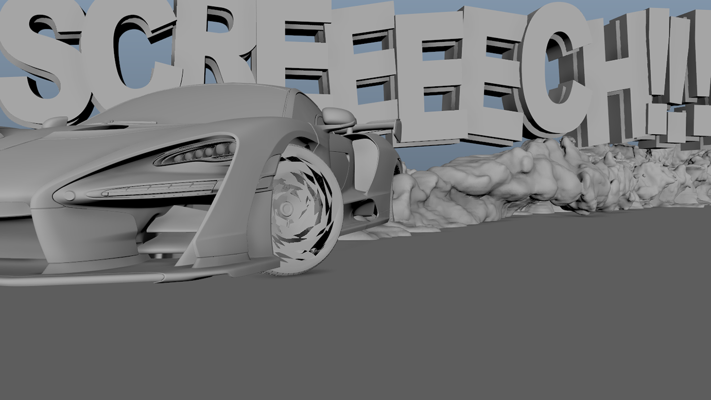 CGI automotive   car toon graphic drift stylised cartoon