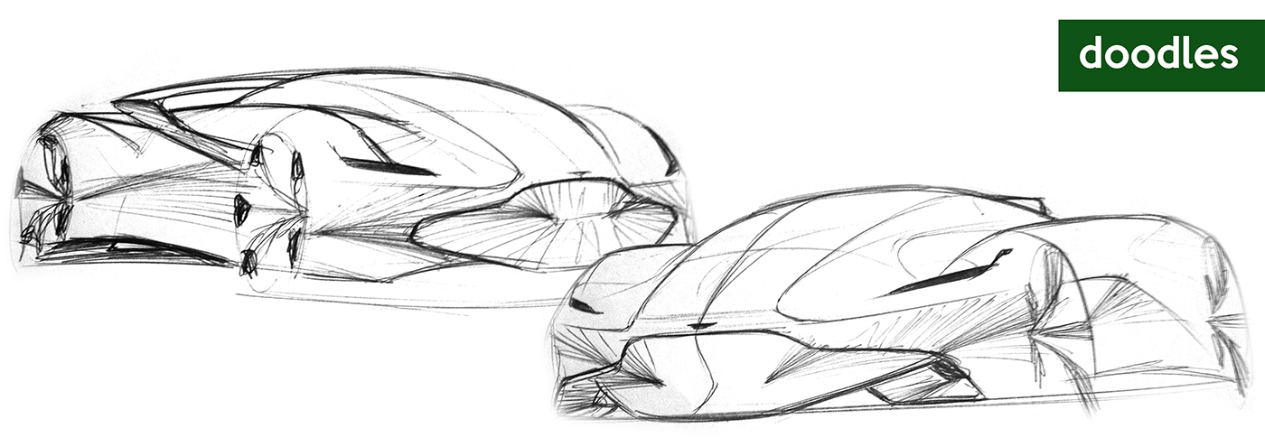 photoshop sketch doodles rough ideation cardesign carsketch car industrial Cintiq