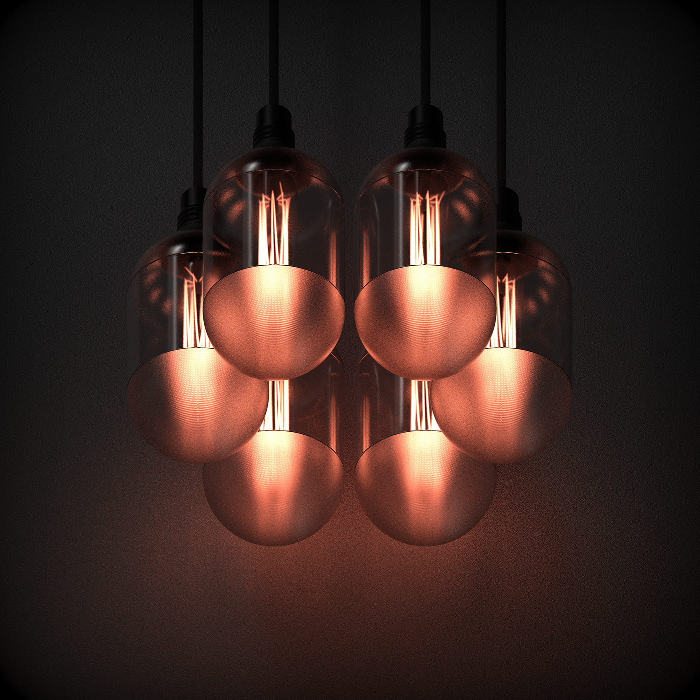 Ceiling lamp concept design industrial design  Lamp lighting product product design  Render visualisation