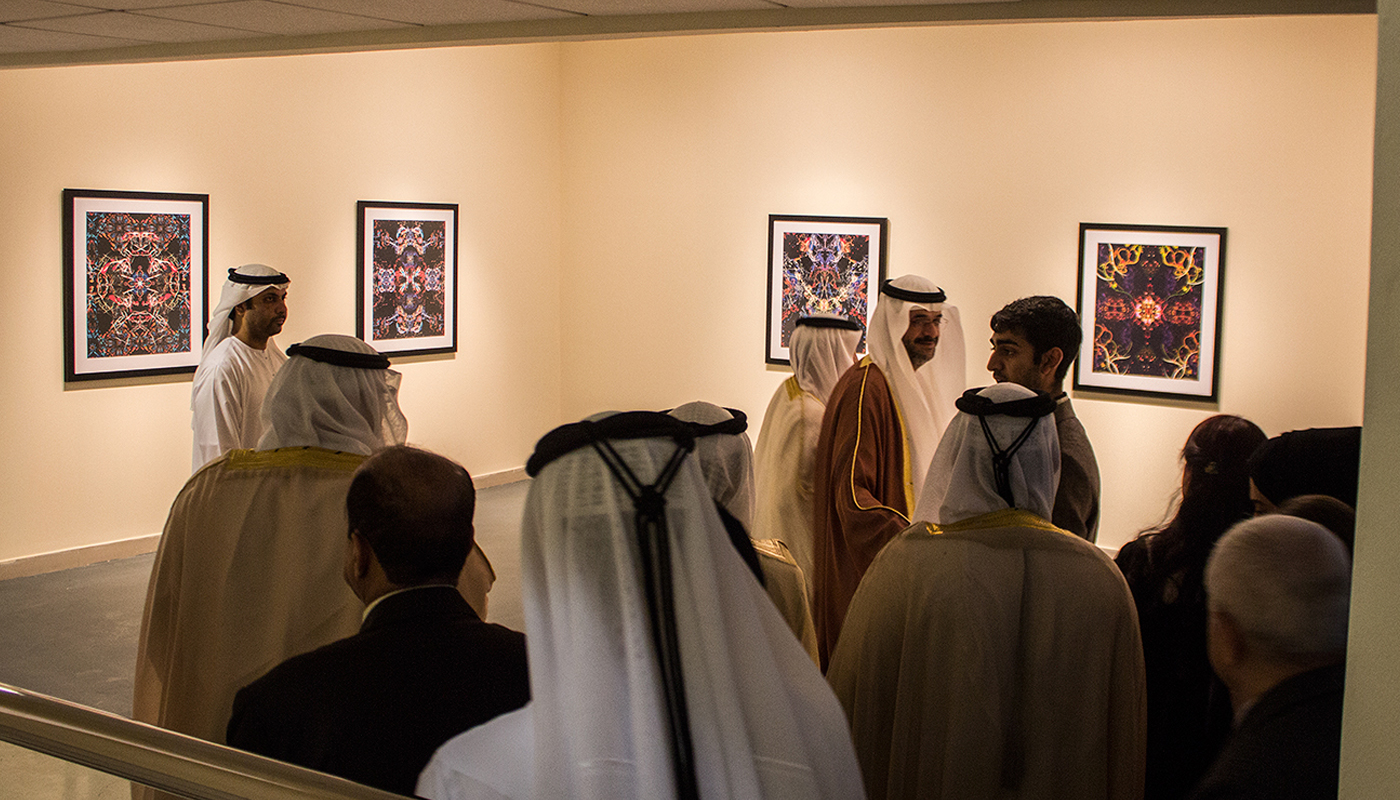 Arabesque contemporary islamic design geometry sharjah Saad Moosajee Exhibition 