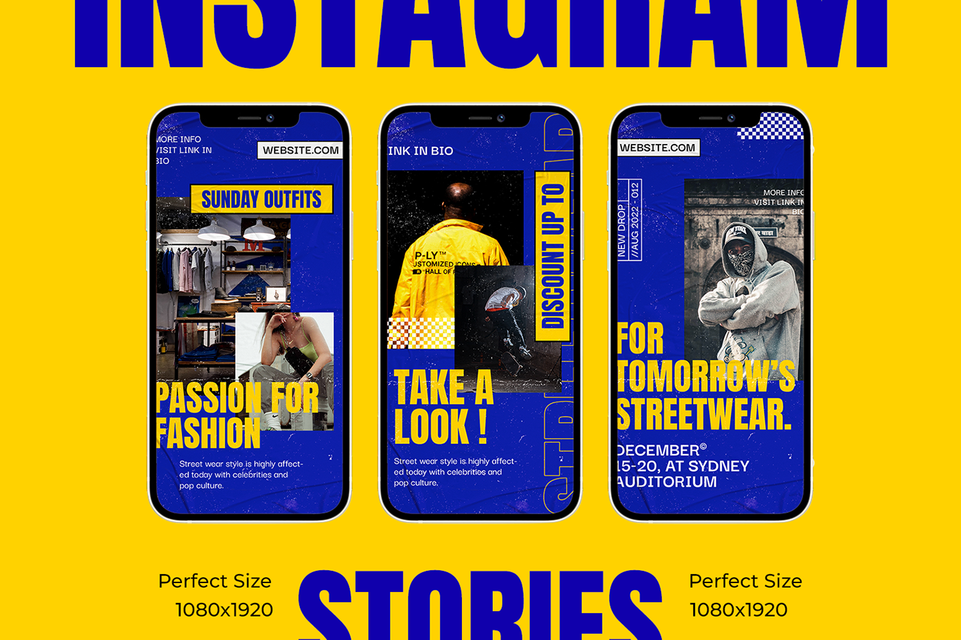 Advertising  Fashion  hypebeast instagram posts Instagram Stories Instagram template Layout poster social media streetwear