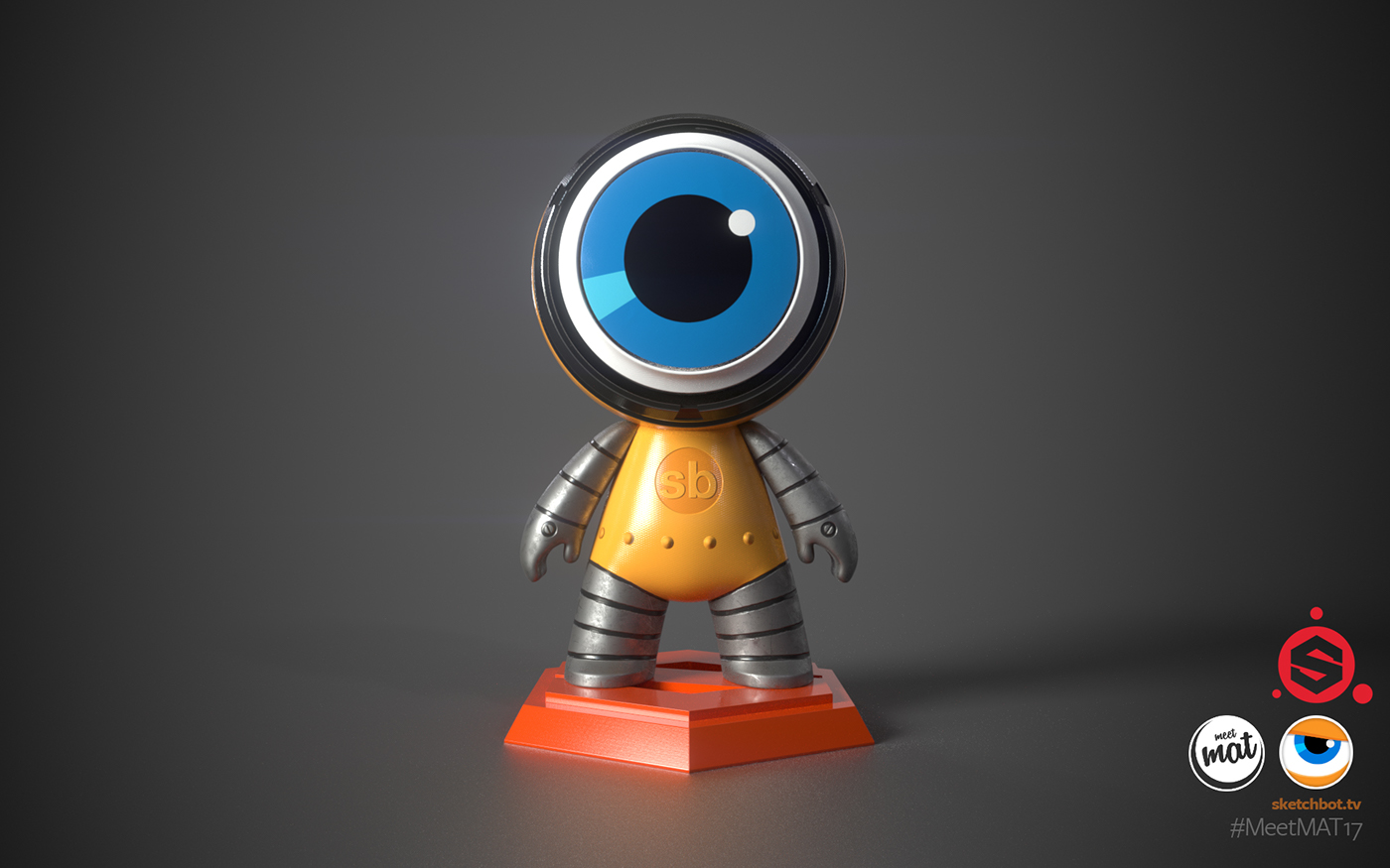 algorithmic substance painter DIY Character Sketchbot Custom 3D meetmat17