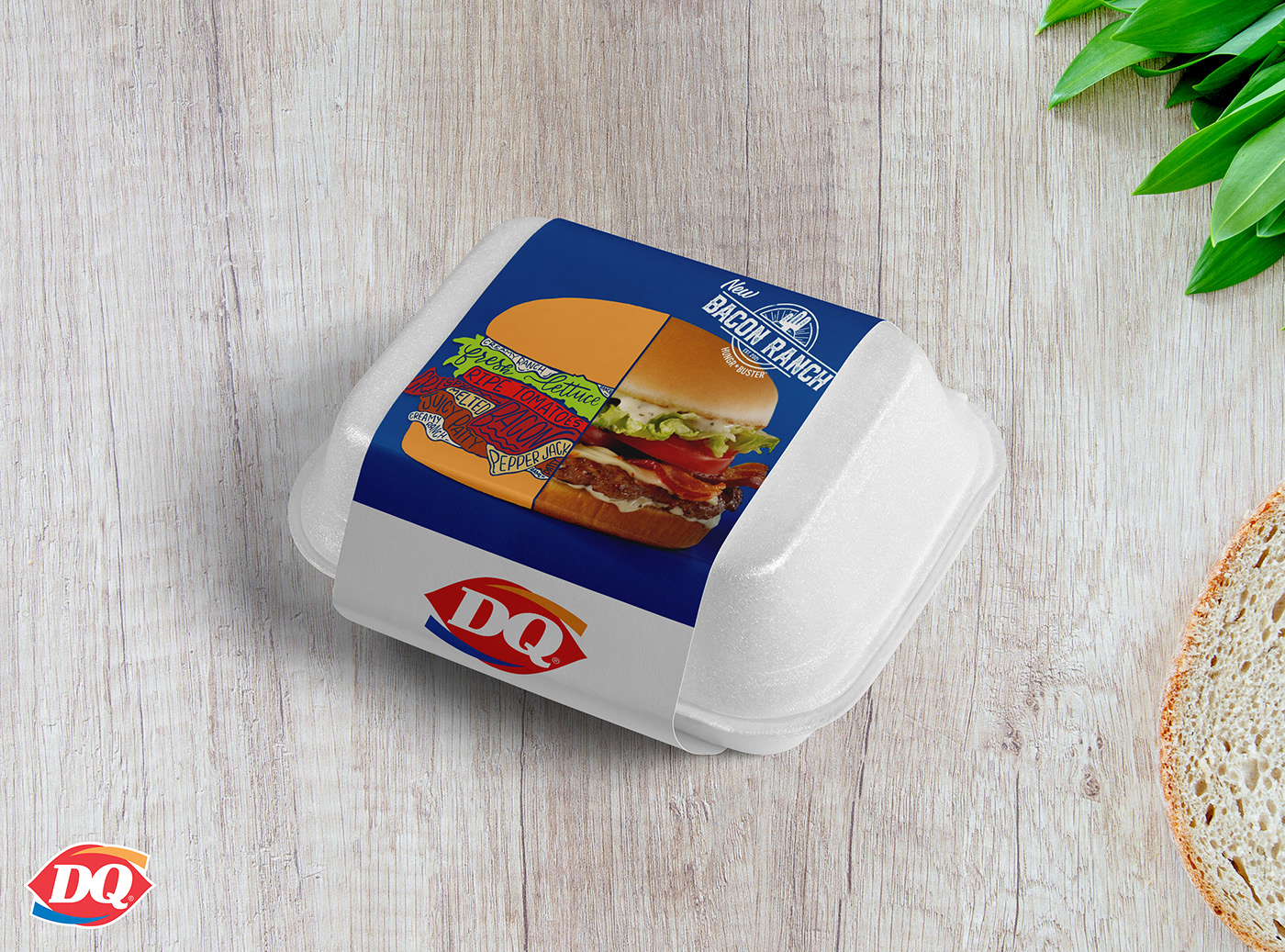 design Graphic Designer visual identity Brand Design Adobe Photoshop Advertising  brand identity burger restaurant Dairy Queen