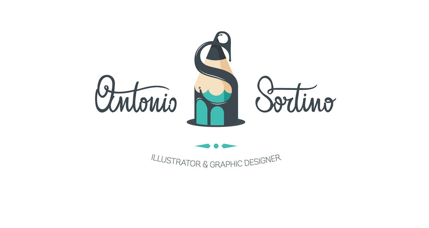 antonio sortino  logo  business card and cv  resume  on behance