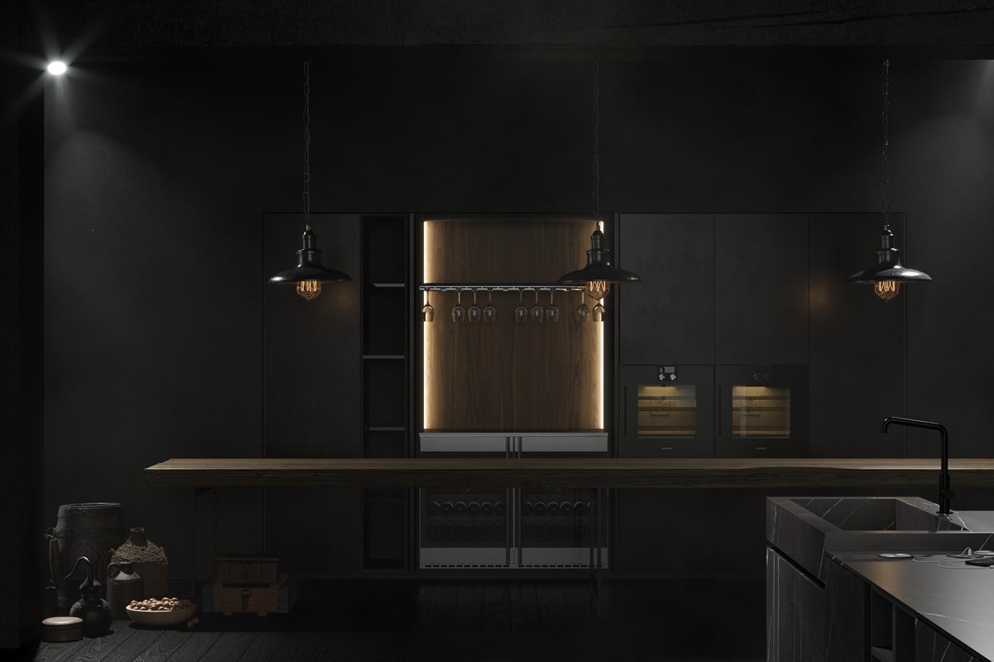 3dsmax archiviz Catalogue CGI coronarenderer interiordesign kitchen Render