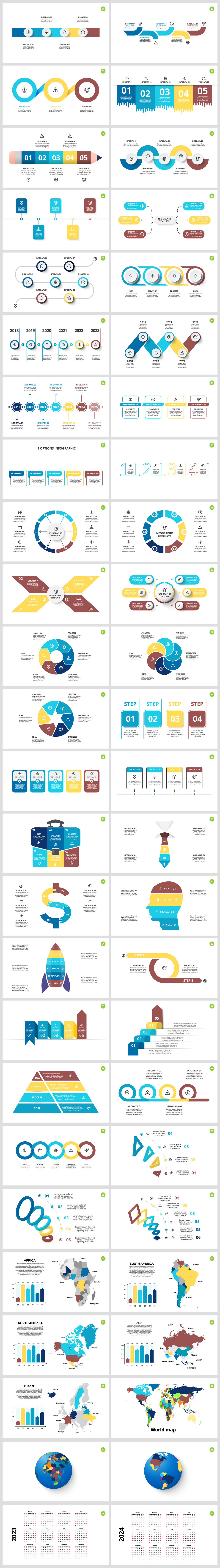 3D animated arrows business calendar diagram infographics Keynote Powerpoint slide