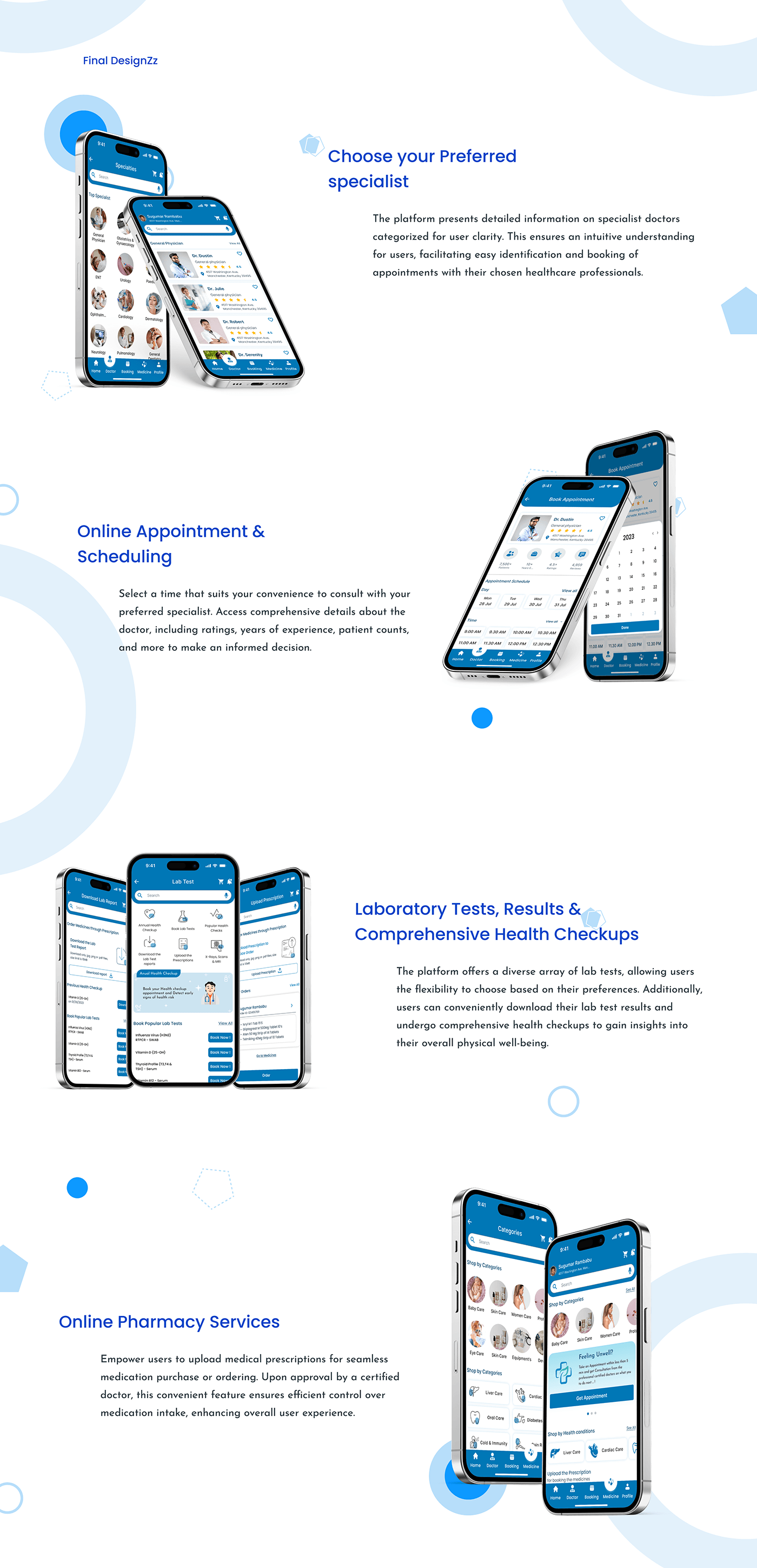 UI/UX Mobile app Case Study doctor doctor appointment app Appointment Booking app design styleguide typography  
