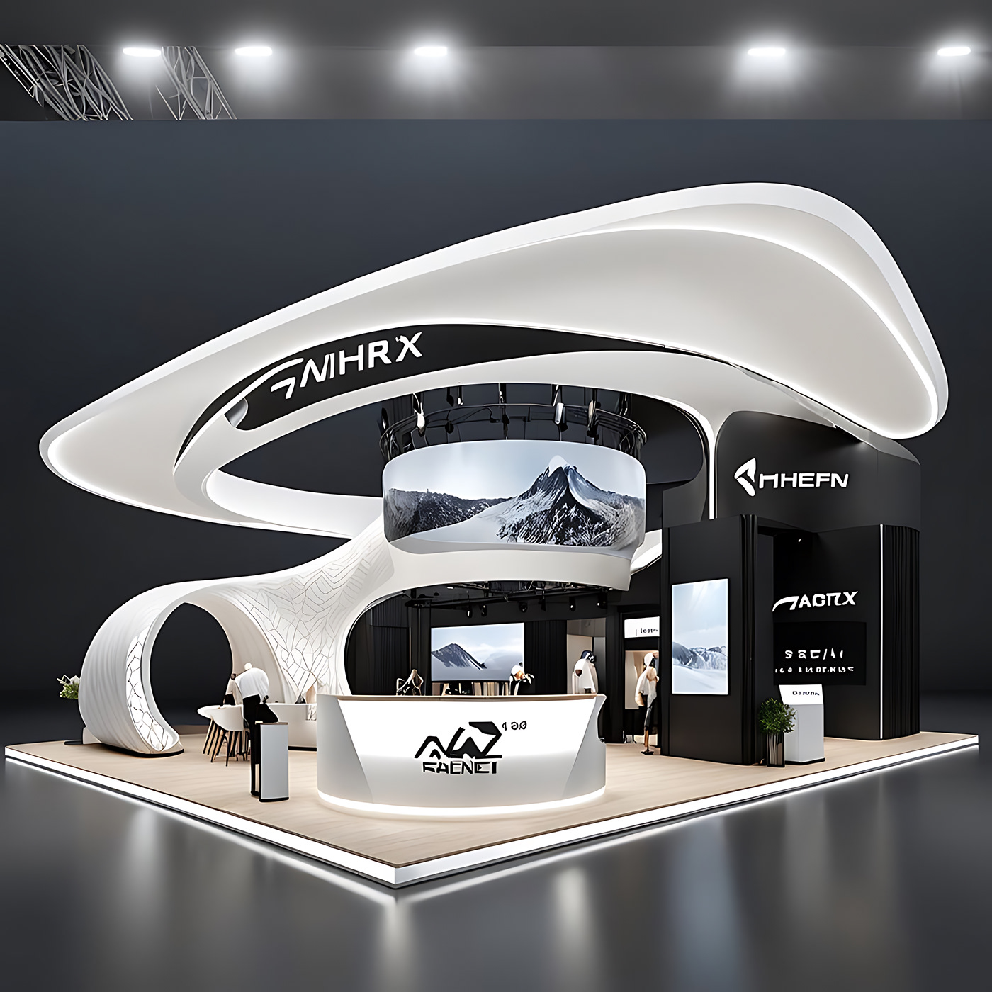 Exhibition  Exhibition Design  exhibition stand expo booth 3D architecture interior design  booth design Trade Show