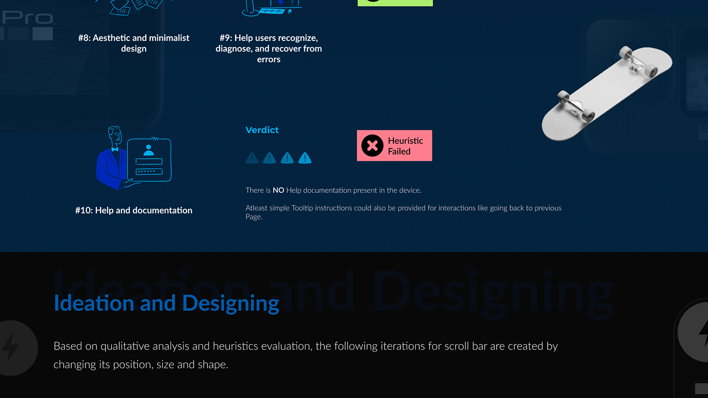 UI/UX user experience Interface Scrolling gopro Usability Heuristic Evaluation ui design Figma