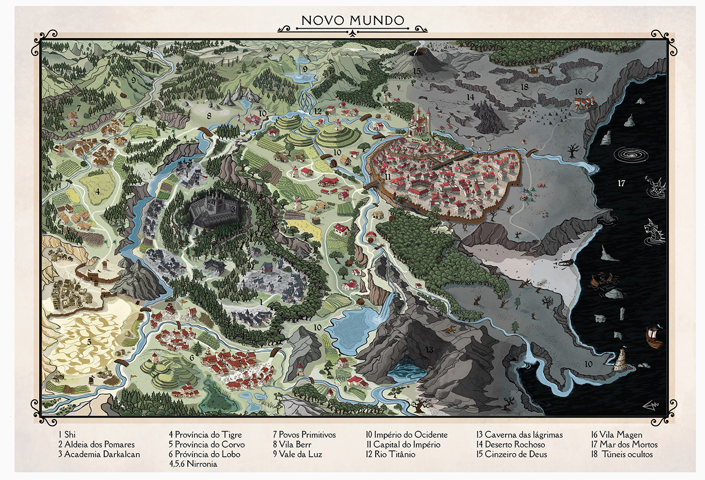 carthography fantasy fantasy book fantasyart fictional map medieval rpg infográficos