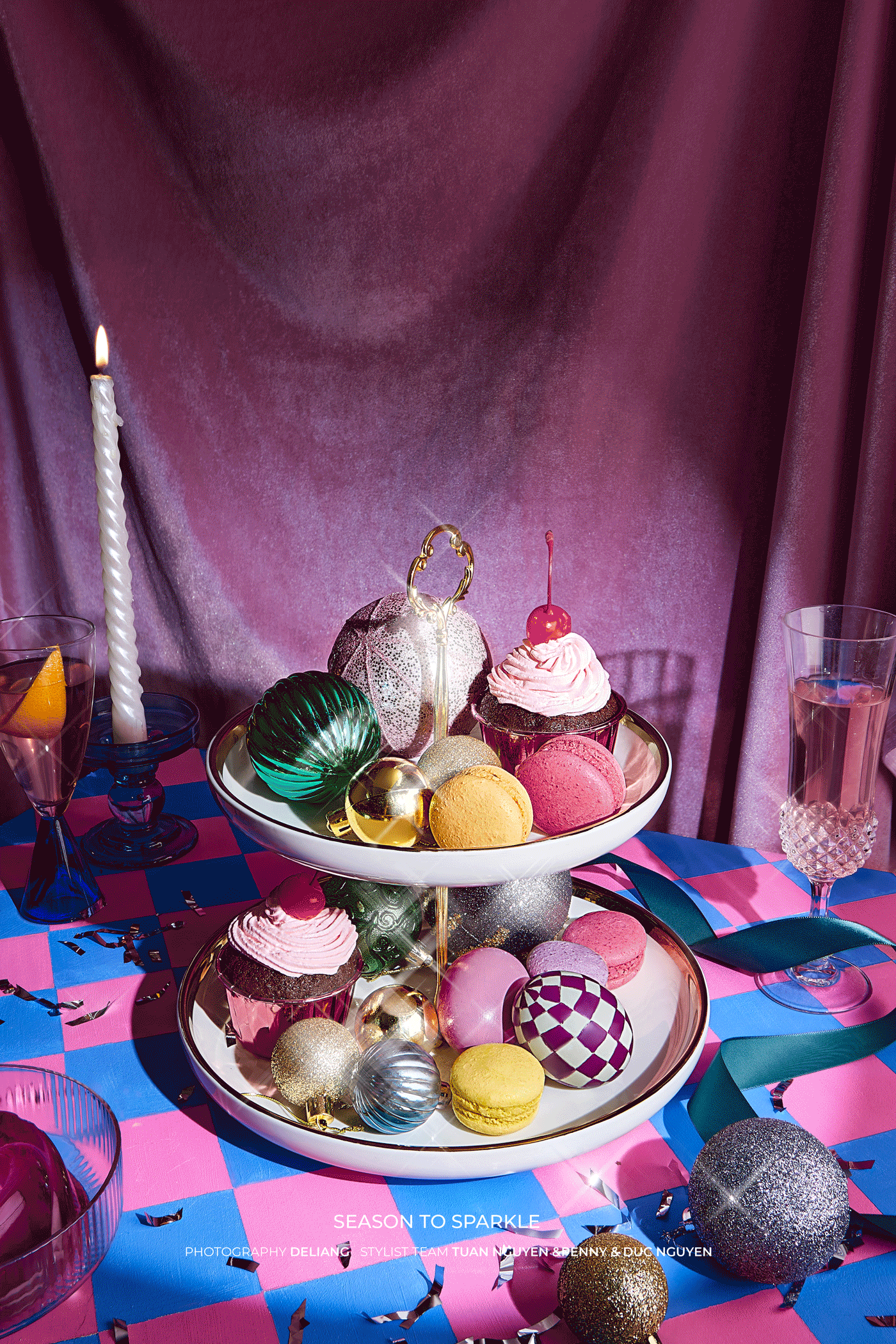art cake dessert editorial Food  lifestyle Photography  pink sweet Christmas