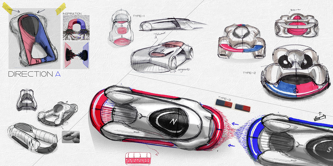 Automotive design car design concept car magnet mercedesbenz productdesign silverarrow sketch transportation visionavtr
