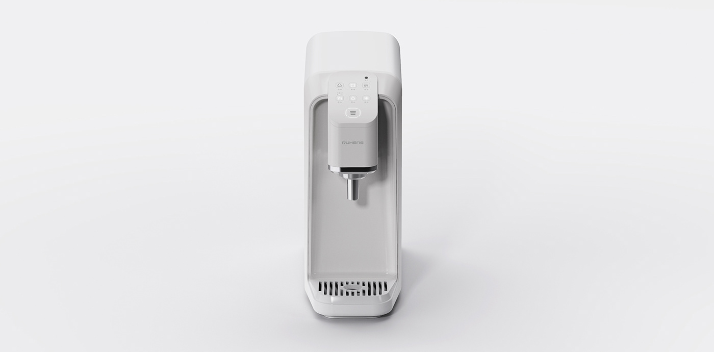 product design  purifier RUHENS water design industrial design  modern product Render White