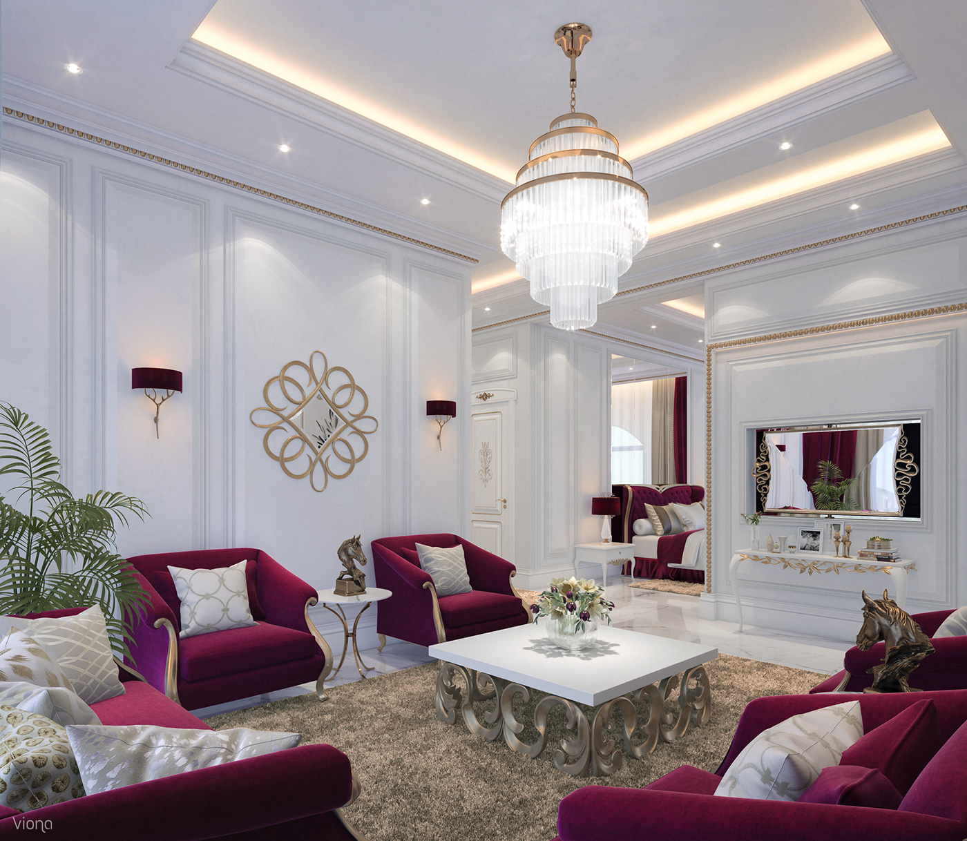 Interior luxury new classic simple design visual viona studio Render