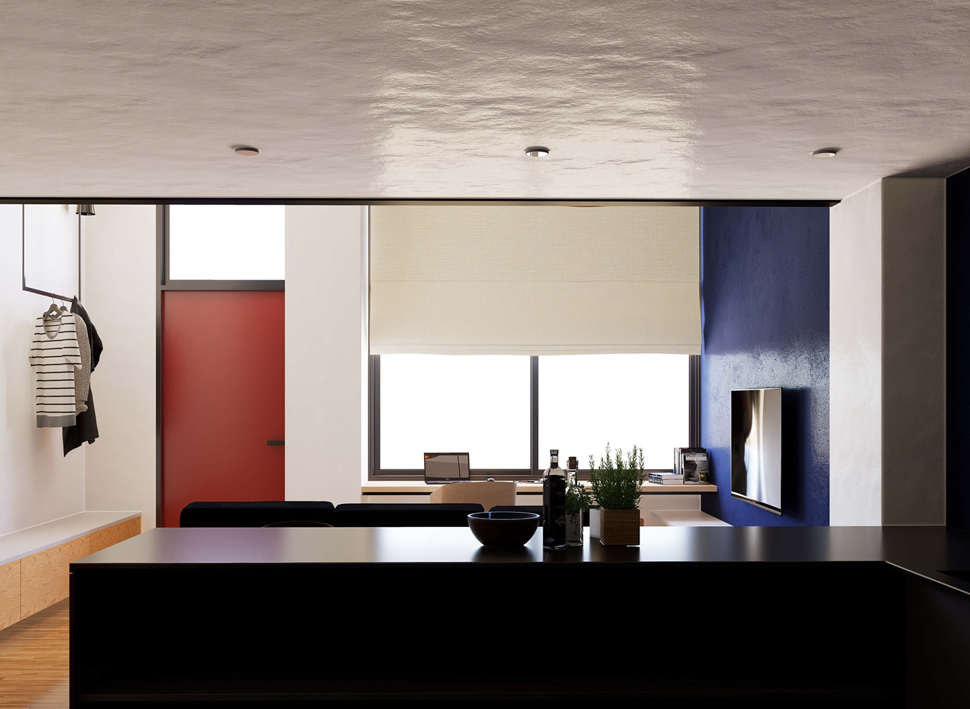 indoor interior design  Render architecture visualization 3D modern