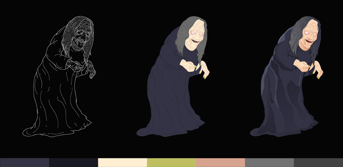 ILLUSTRATION  Character design  Halloween horror Scary egyptian egypt ArtDirector