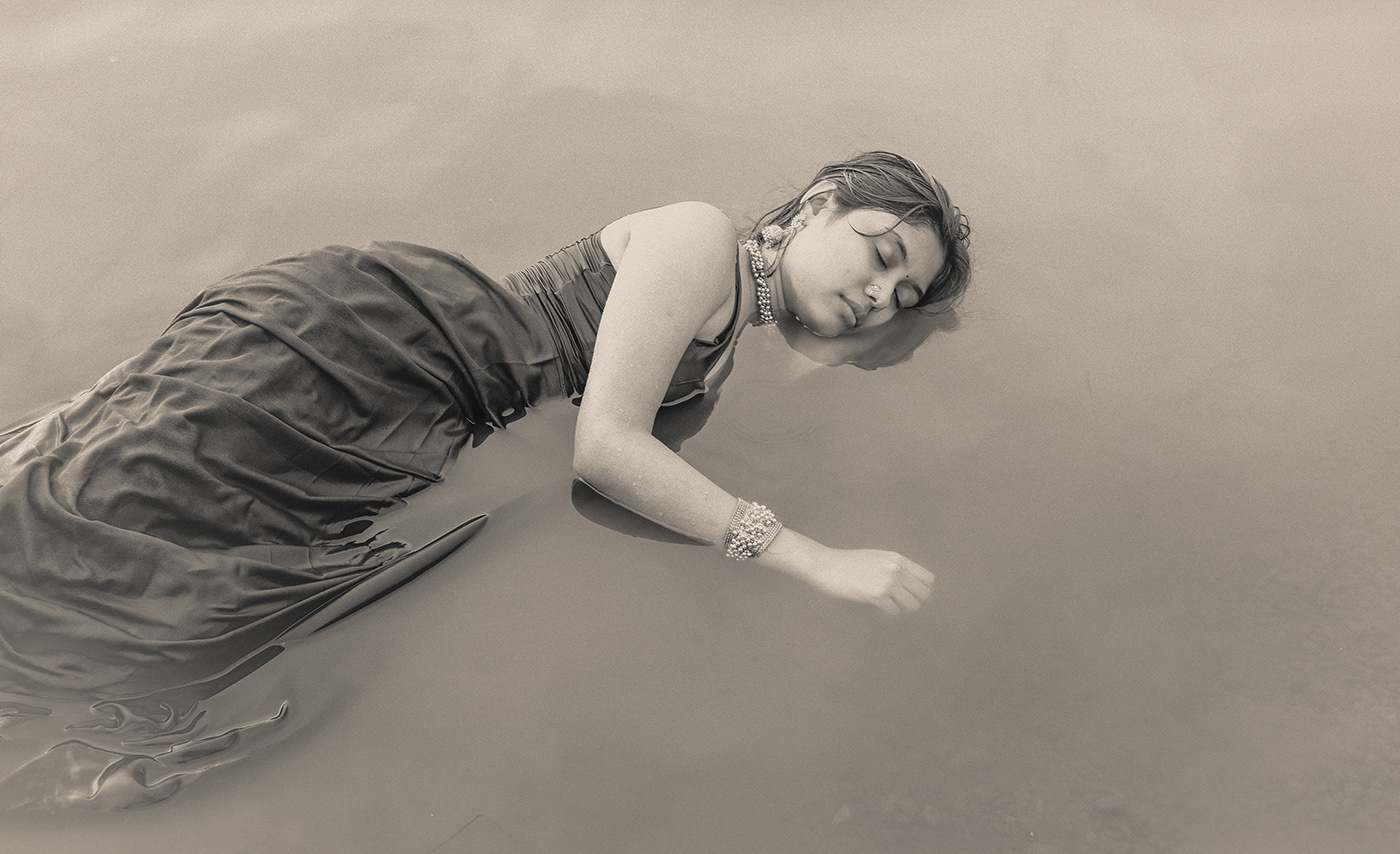 beauty concept art Digital Art  painting   photoshoot portrait submerge underwater water woman