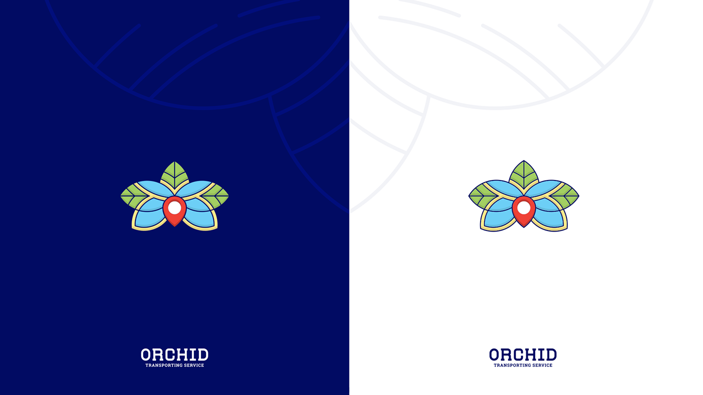 branding  carservice flower LIMOUSINE Logo Design orchid Transporting traveling