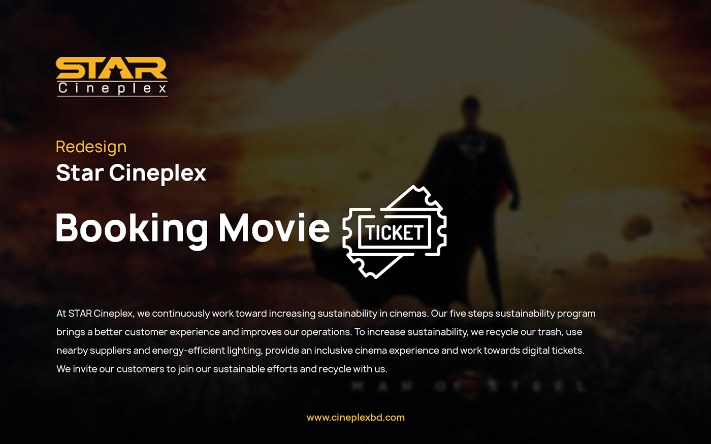 Movie Landing PAge Website Design theatre website Theatre movie booking website movie website design booking website UI/UX ux Figma