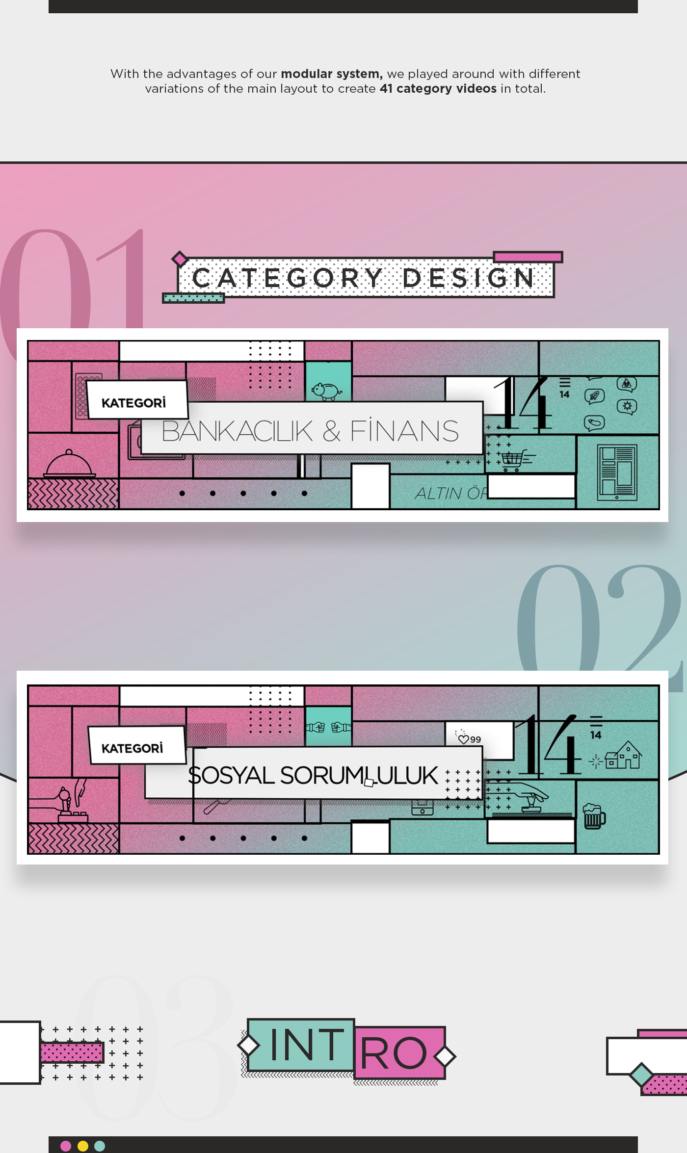 gif design Award Ceremony Event Web Design  intro color Title animation  loop