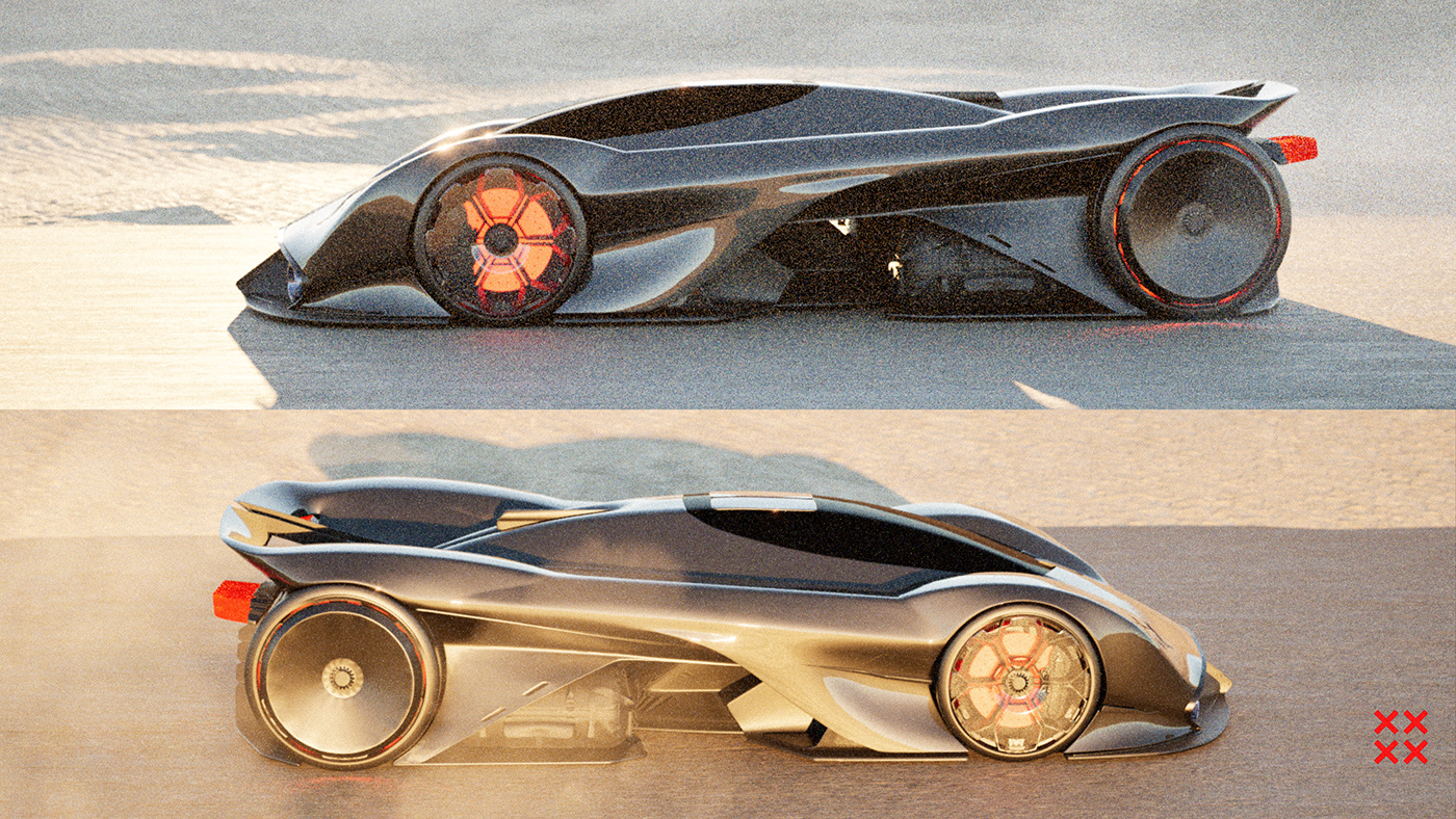 automotive   car concept Vehicle automobile industrial design  3D blender CGI hypercar transportation