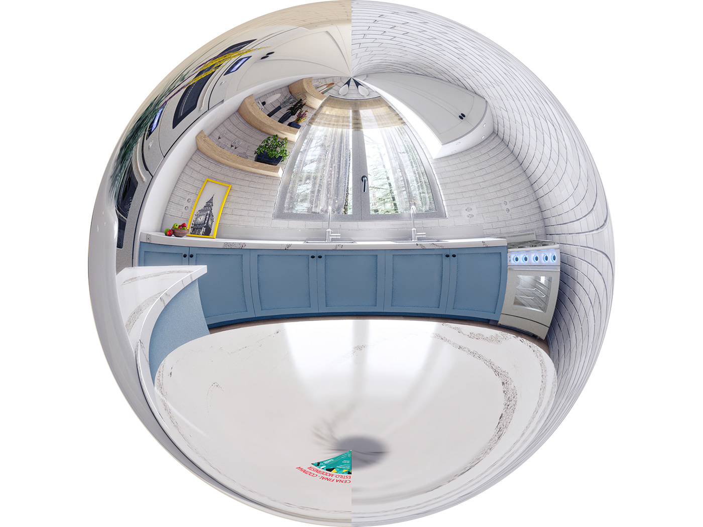 3D archviz arquitectura CGI interior design  kitchen Modern Design Render SketchUP vray