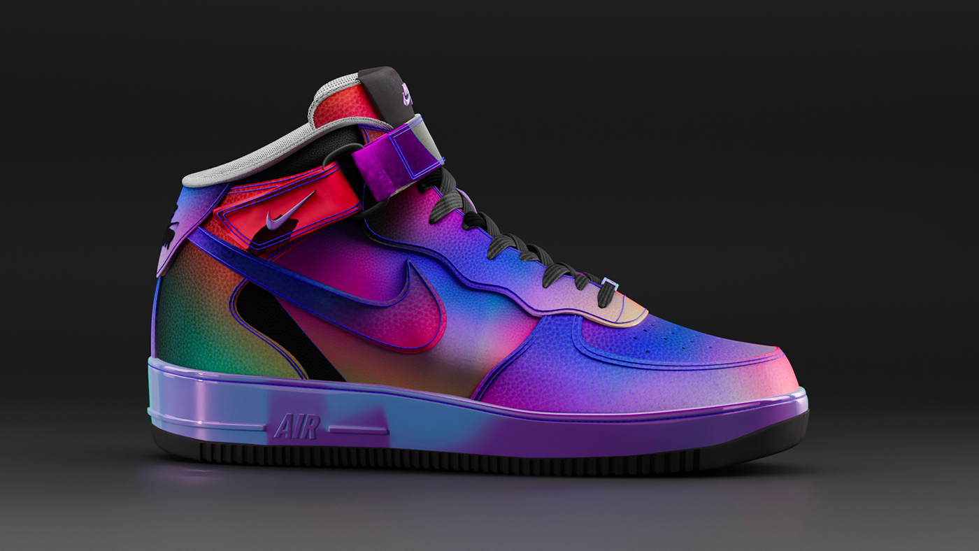 Nike sneakers 3D pattern shoes art design