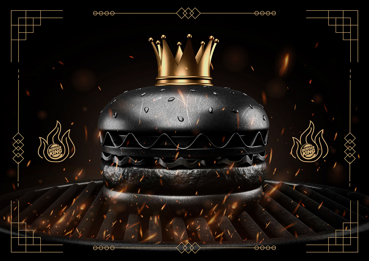 Burger King ads campaign D&AD fire whopper