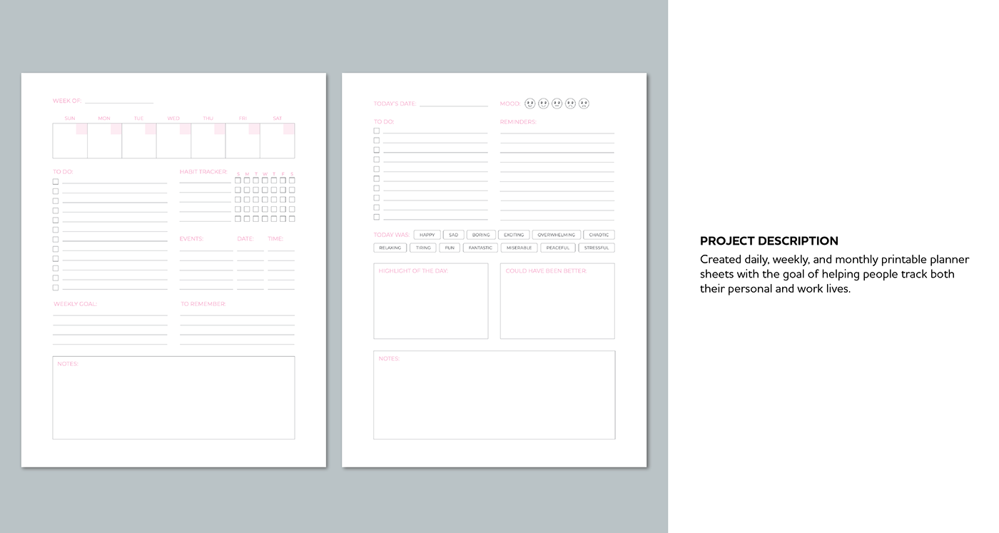 design minimalist print design  printable simple