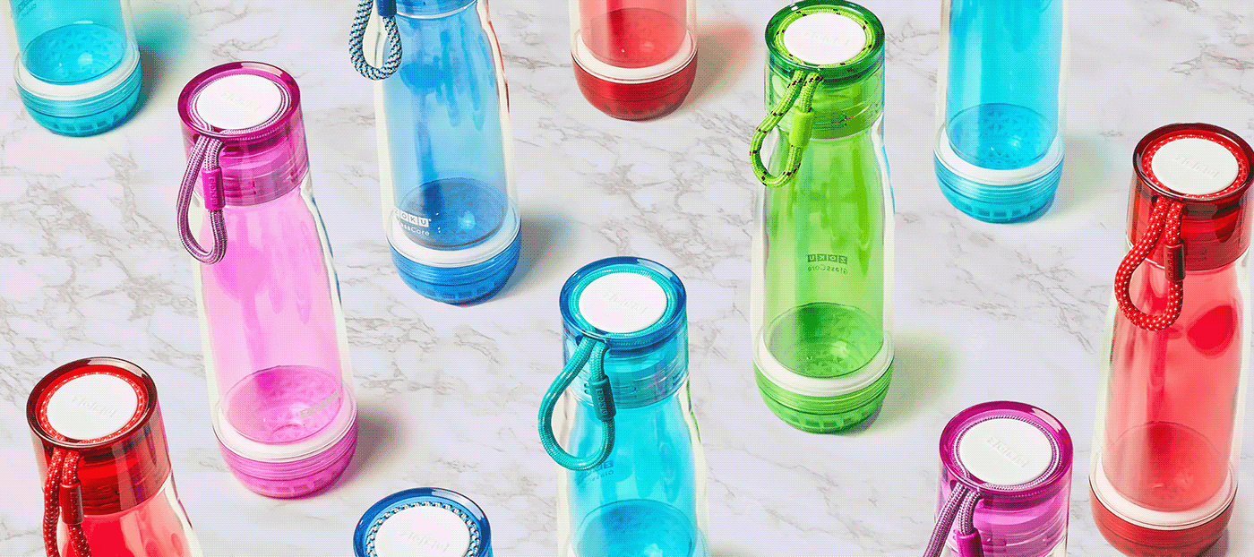 Hydration bottle glass design ZOKU lifestyle Water Bottle sketching