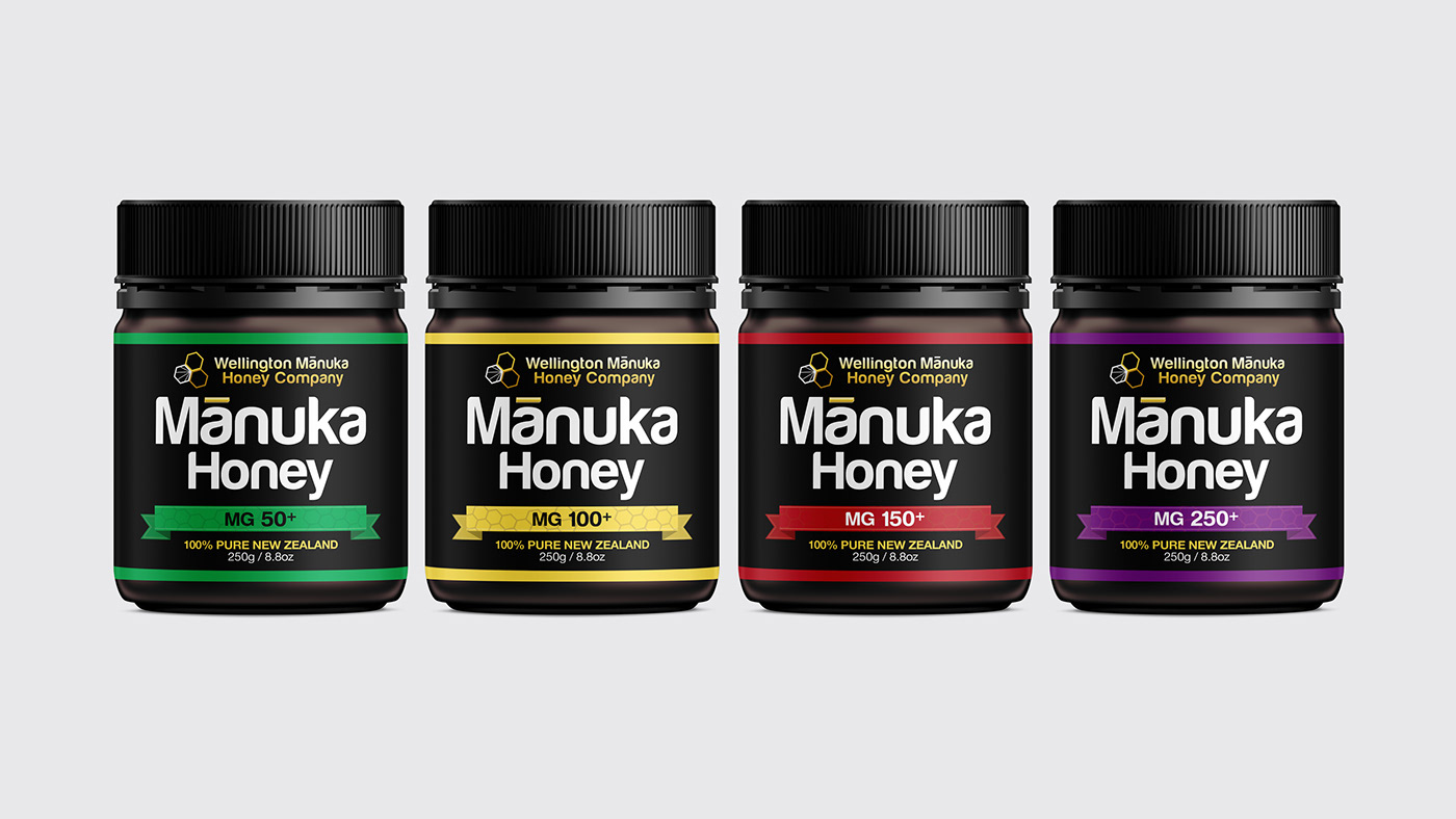 Bee Fresh Farms and Wellington Manuka Honey Company packaging and branding design by Bradley Pratt