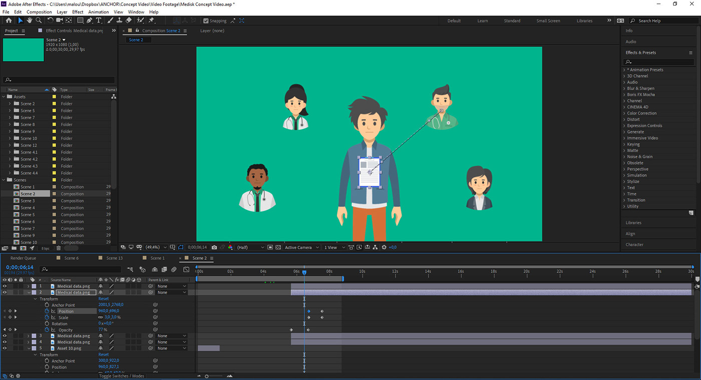 EU animation  explainer Animated explainer app healthcare