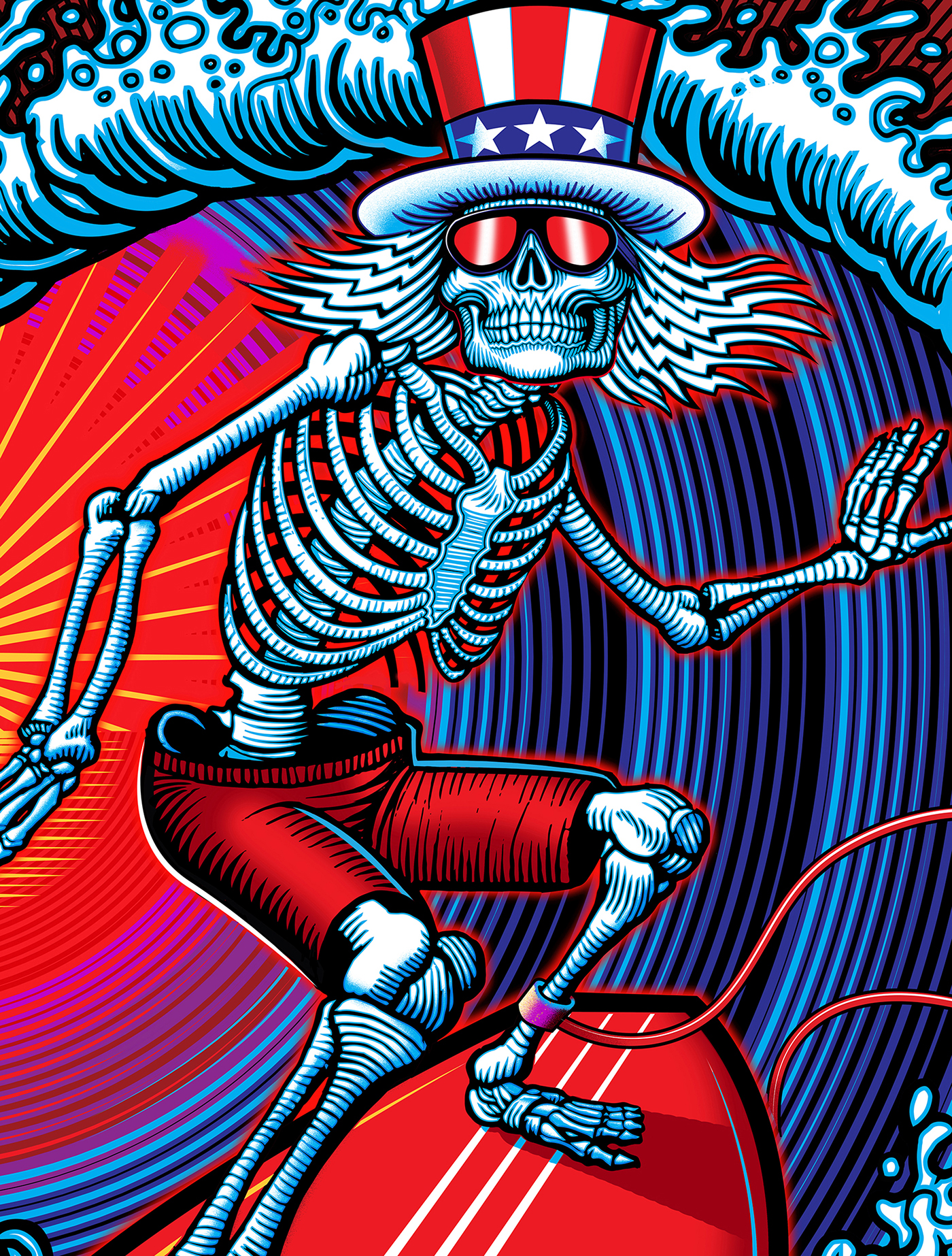 dead and company grateful Grateful Dead psychedelic Rock And Roll vector concert