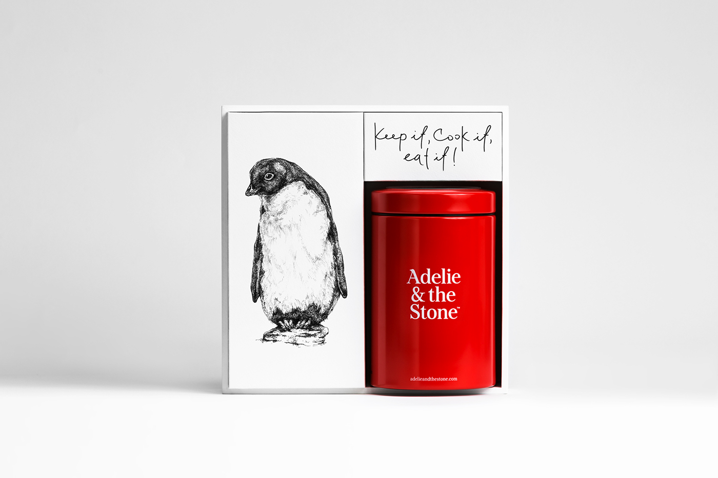 penguin Adélie design gift antarctica flower shop graphicdesign stone present