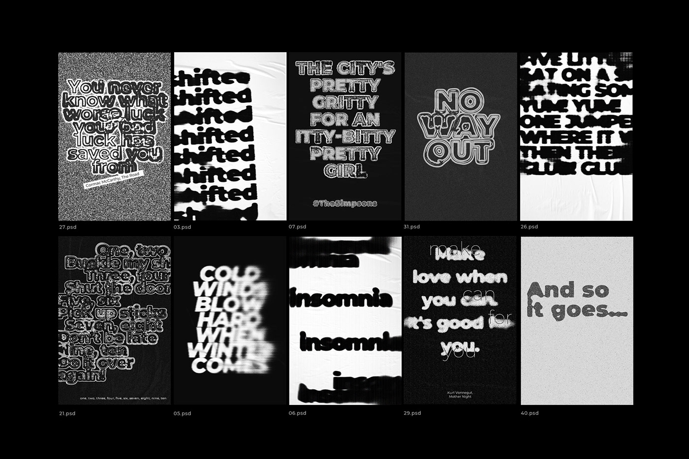 Antidesign Brutalism grunge photoshop poster psd templates typography   Urban Zine 