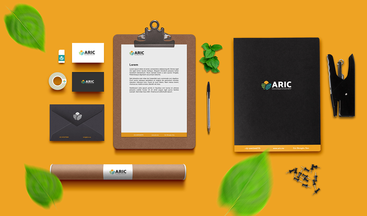 brand logo Film   aric diseño marca corporativa