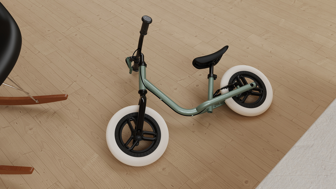 3D Bicycle Bike child children design industrialdesign kids productdesign sketchbook