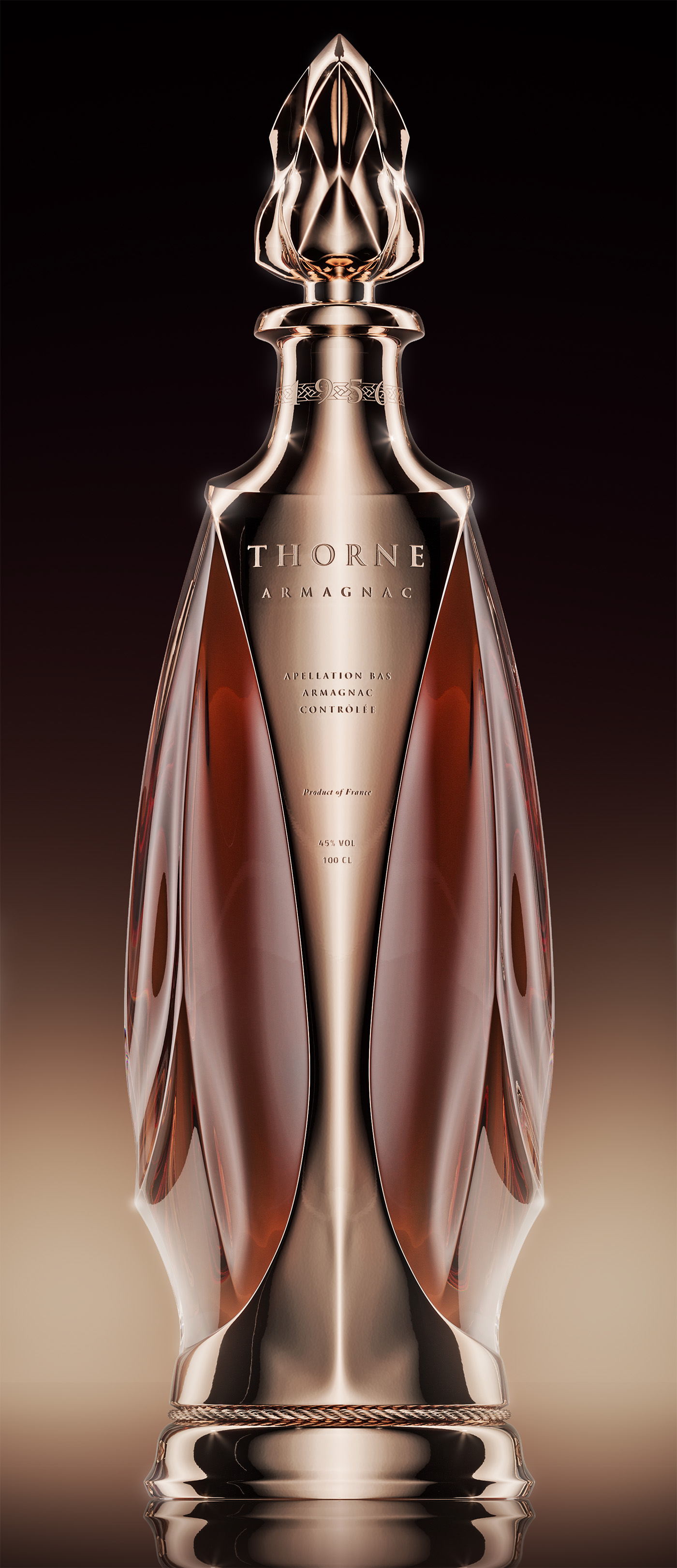 Armagnac Spirits luxury luxury bottle gold Cognac luxury designer FMCG luxury goods