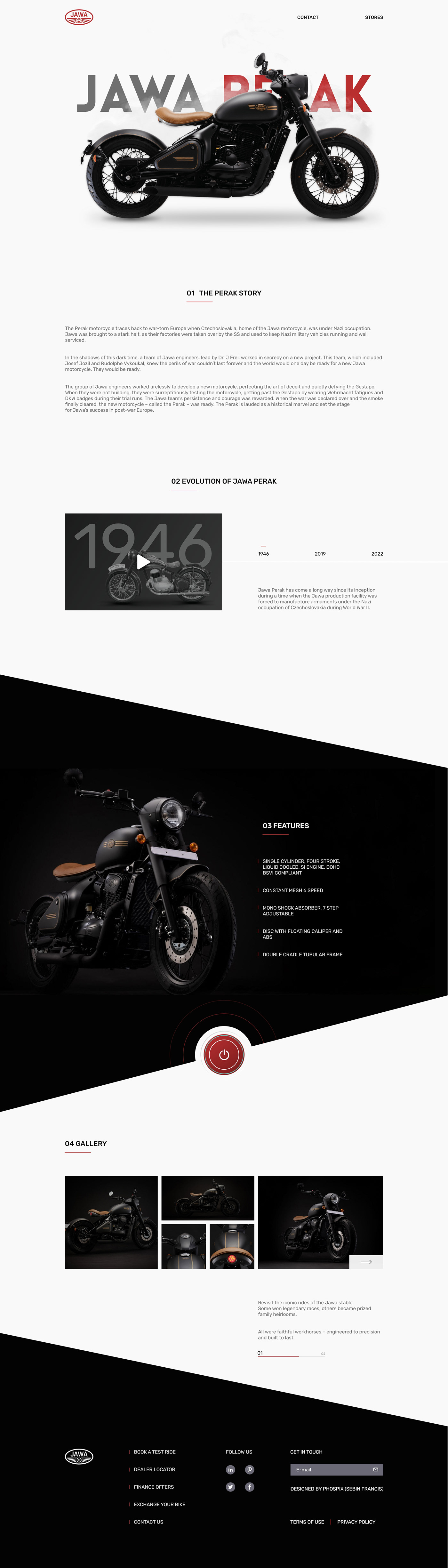 Bike bike website design jawa perak landing page UI UI/UX user interface Web Design  Website