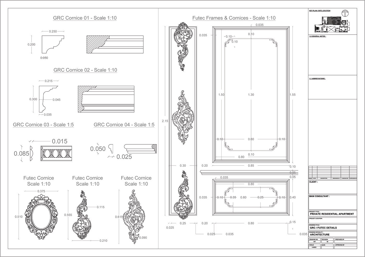 architecture AutoCAD details shopdrawing working drawings construction drawings execution drawings interior design  shop drawing Working Details