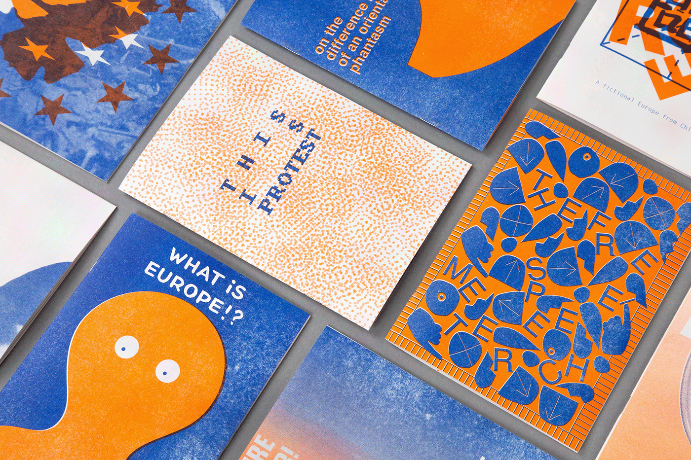 design editorial design  graphic design  Layout magazine research risograph typography   Europe print