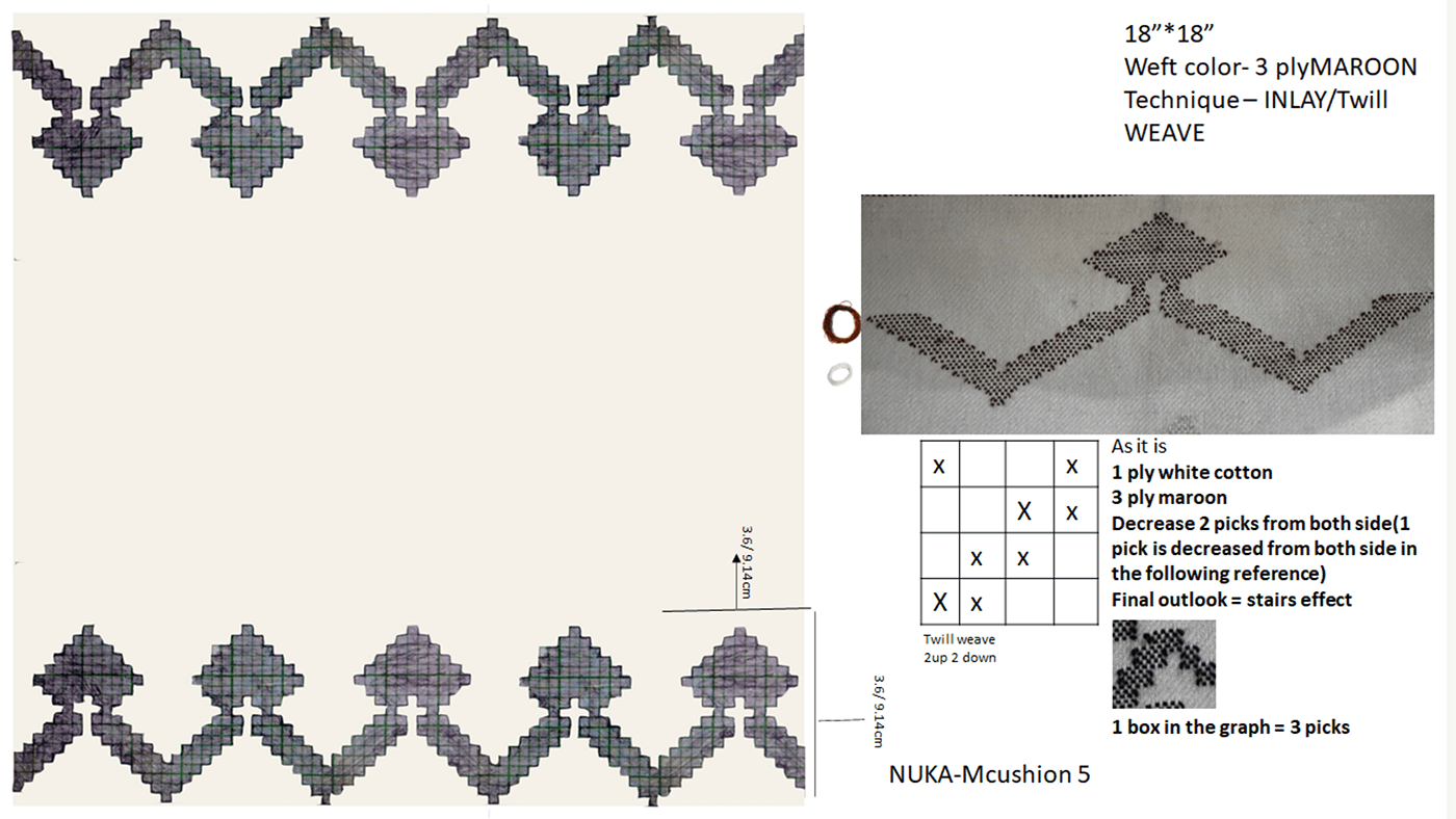 cave graphic design  home decor loom sacred textile textile design  unplug weaving Woven