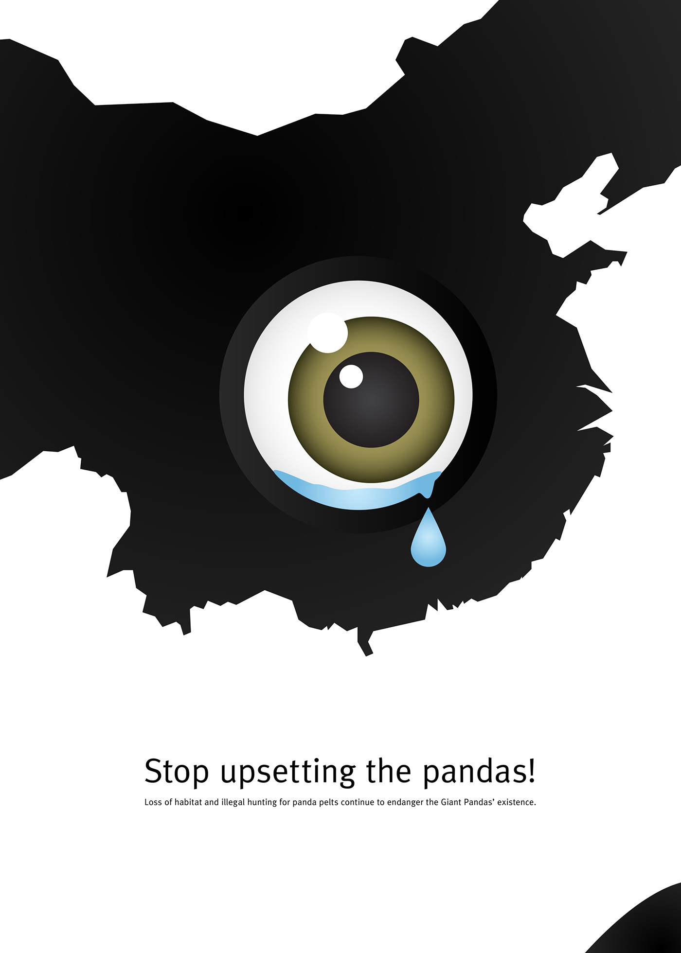 Good 50x70 social posters pandas Turtles  human Extinction conservation china social awareness Competition Protect endangered