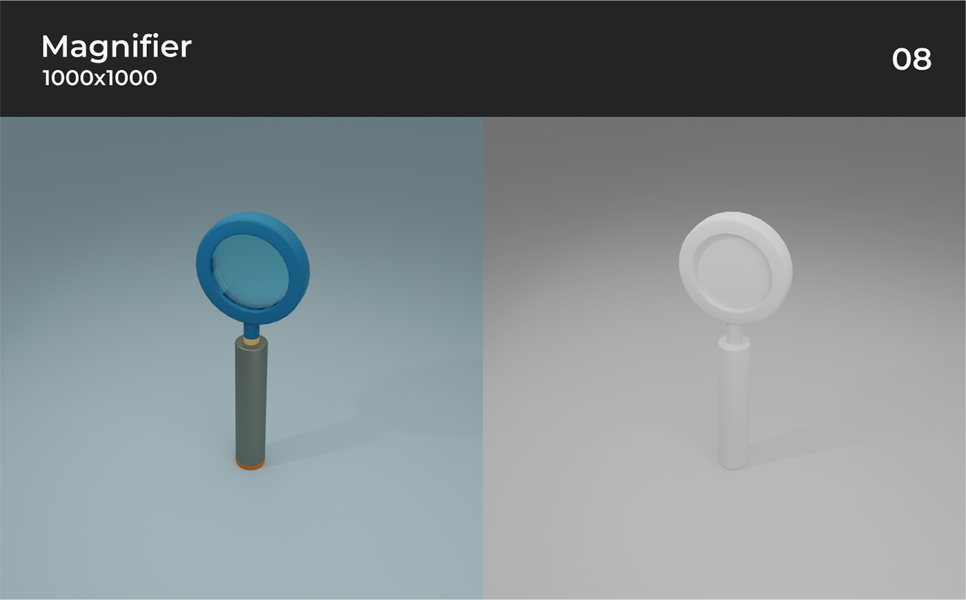 3D 3д blender design icons icons set labaratory simple дизайн иконки