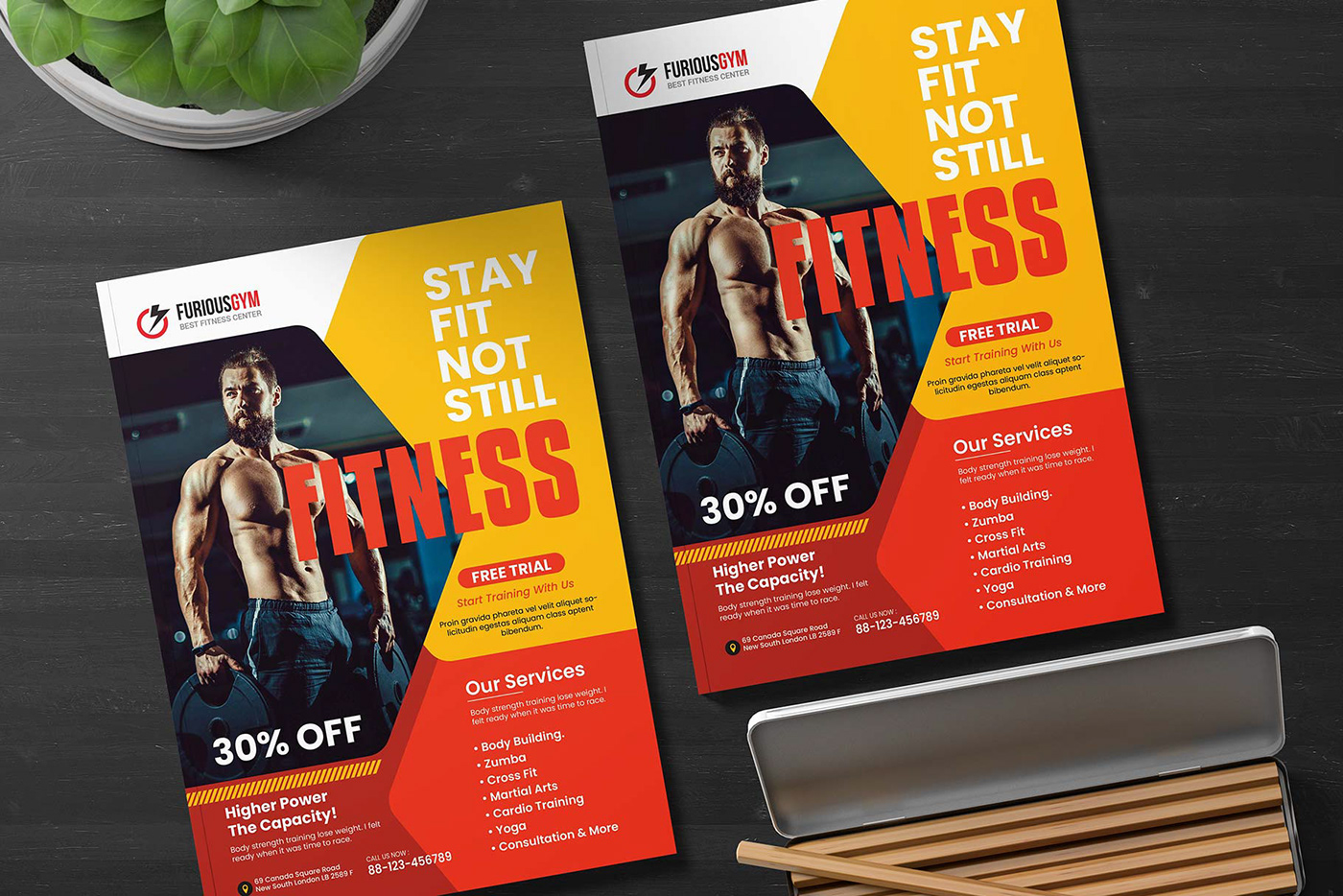 body Body Building body flyer template cardio Design Templates figure fitness flyer Flyer A4 graphicriver